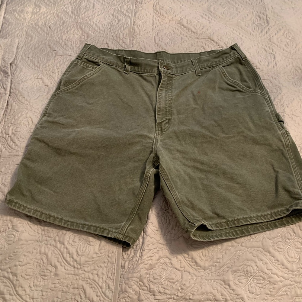 Carhartt Green Cargo Shorts